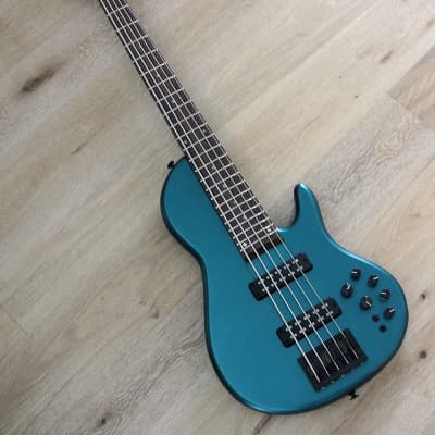 STR Guitars - Sierra SC5-MAHO - 5 String Active Bass - Custom Model With Mahogany Body - Dodger Blue image 1
