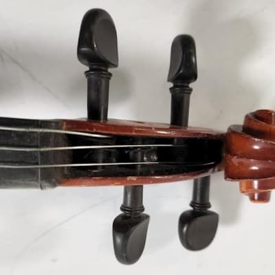 Vintage William Zeswitz  Model 2-E Sized 4/4 violin, Germany, with case and bow image 19