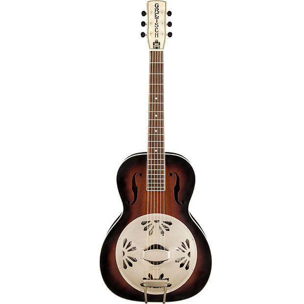 Gretsch G9240 Alligator Round-Neck Biscuit Cone Resonator 2-Color Sunburst image 2