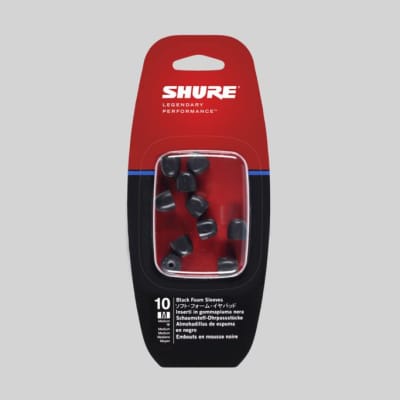 Shure EABKF1-10M Foam Sleeves for SE-Series In-Ear Monitors - Medium (5-Pack) image 1