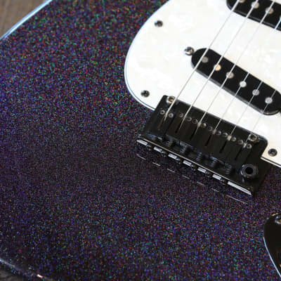 Benford Guitars Modern S Double-Cut Electric Guitar Purple Sparkle w/ Birdseye Maple Neck + OGB imagen 6