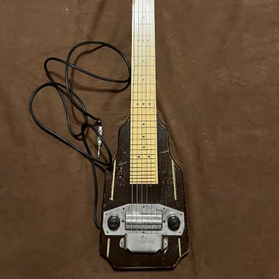 Harmony Lap steel 40’s 50’s - Brown Lacquer with gold accents image 12