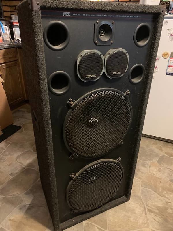 Mtx dj sales speakers dual 12