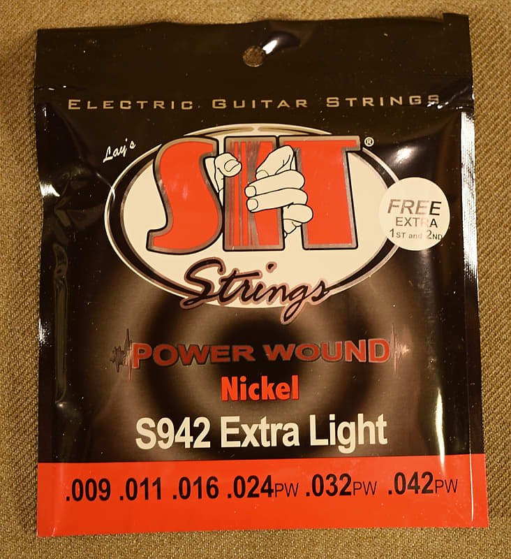 SIT S942 Power Wound Electric Guitar Strings - Extra Light (9-42) 2021 image 1
