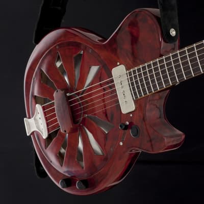Maudal Musical Machines  Cherry Pop, a Woodface™ electric resonator  2016 Cherry red, nitro image 1