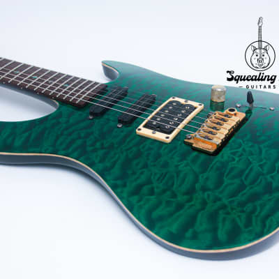 BRIAN MOORE USA M/C1 Double Cutaway 156# " Emerald Green + Rosewood" (1992) image 23