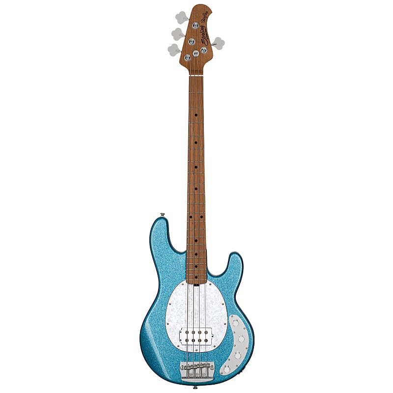 Sterling by Music Man StingRay RAY34 Sparkle in Blue Sparkle w/Gig Bag image 1