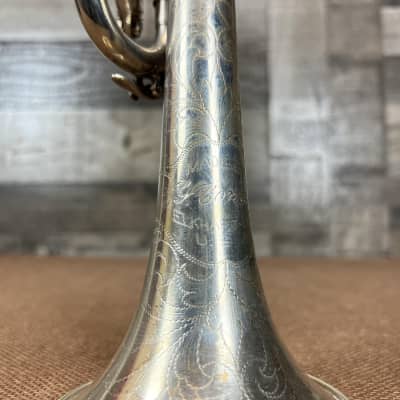 1929 C.G. Conn 58B Silver Plated Trumpet image 4