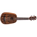 Luna Uke Tribal Pineapple Mahogany Acoustic Ukulele, 12 Frets, C Shape Neck, Rosewood Fingerboard, Satin Natural
