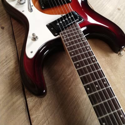 1987 Mosrite Ventures Model Sunburst USA Handmade by Semie Moseley image 11