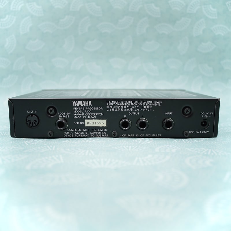 Yamaha R100 Reverb Processor With Adapter Made in Japan