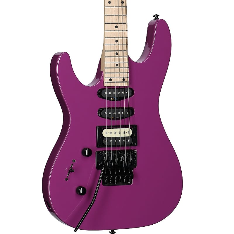 Kramer Striker HSS Electric Guitar, Maple Fingerboard (Left-Handed), Majestic Purple image 1