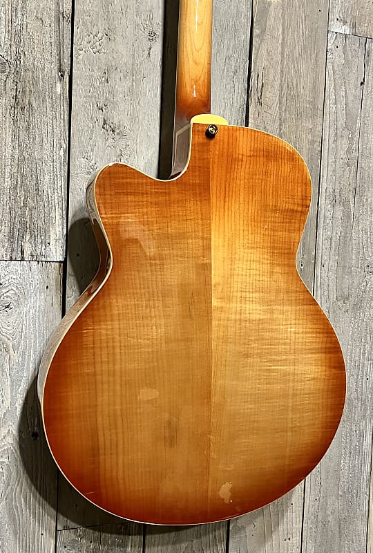 Stunning Peerless Monarch 17 Archtop Jazz Guitar Tangerine