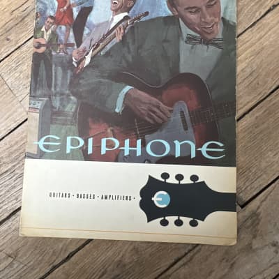 1965-1966 Epiphone Full Line Catalog Casino Sheraton Olympic Crestwood Vintage Case Candy Collector image 1