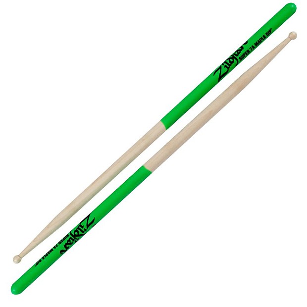 Zildjian S7AMG Maple Dip Series Super 7A Wood Tip Drum Sticks image 1