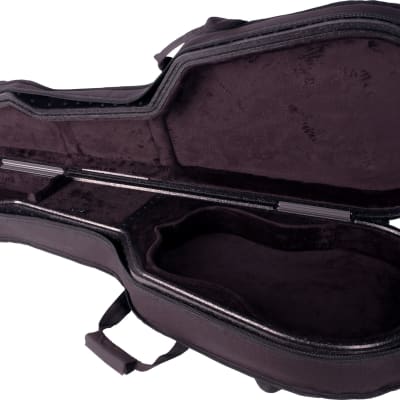TRIC Deluxe Classical Folk Concert Hall Black Guitar Case image 2