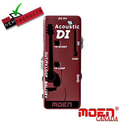 Moen MN-AC-DI Acoustic Guitar Direct Box with Volume MINI DI Effect Pedal image 4