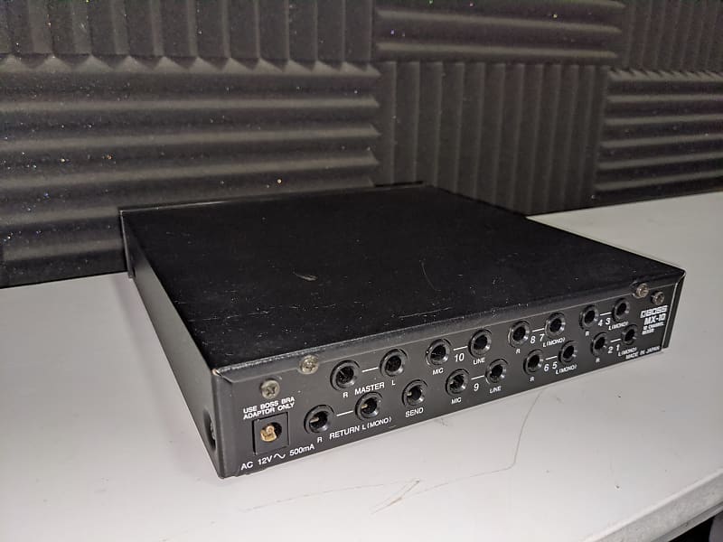 BOSS MX-10 Half rack size 10 Channel Mixer | Reverb