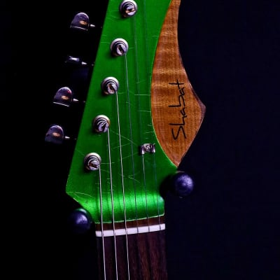 Shabat Guitars - Lion HB -  Candy Apple Green image 7