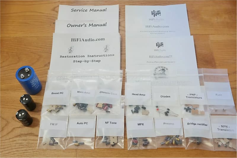 Kenwood KR-7070 restoration kit filter capacitor repair rebuild fix  			