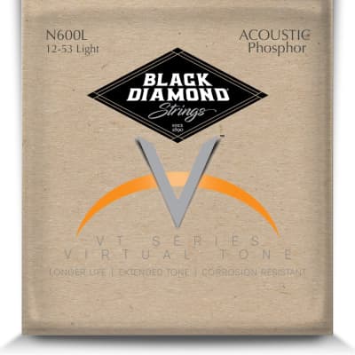 Black Diamond Guitar Strings Acoustic Light - Light Phosphor Bronze N600XL 11-52 for sale