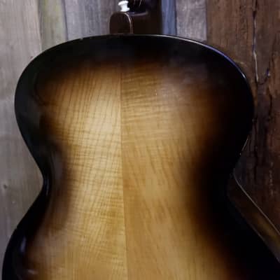 Hofner Model 450 Archtop Acoustic Refretted + Light Restoration - late 1950's with Hard Case image 12