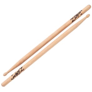 Zildjian 5BWN Hickory Series 5B Wood Tip Drum Sticks