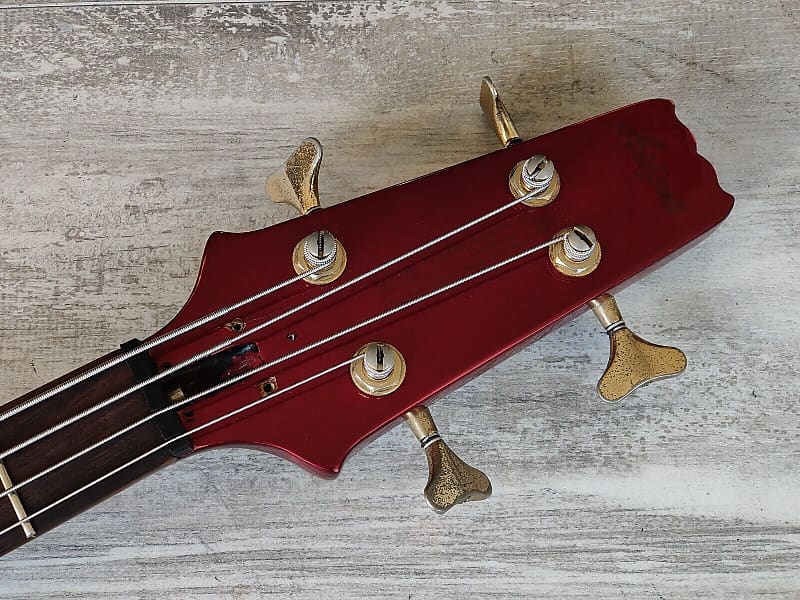 1983 Aria Pro II Japan SB Elite-II Electric Bass (Deep Red Metallic)