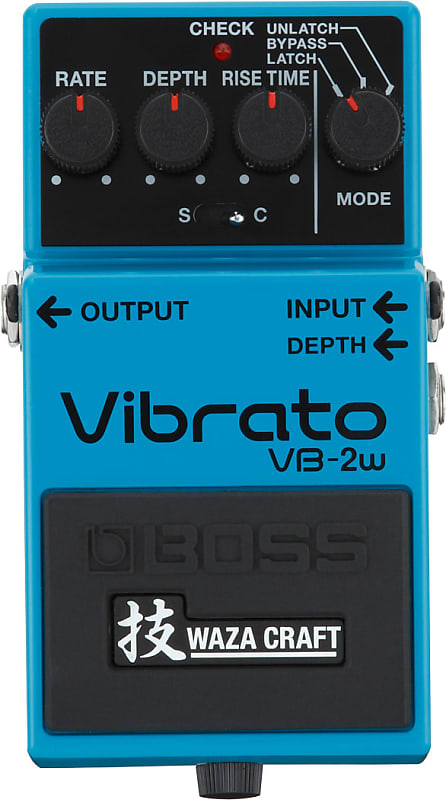 Boss VB-2W Waza Craft Vibrato Guitar Effects Pedal VB2W image 1