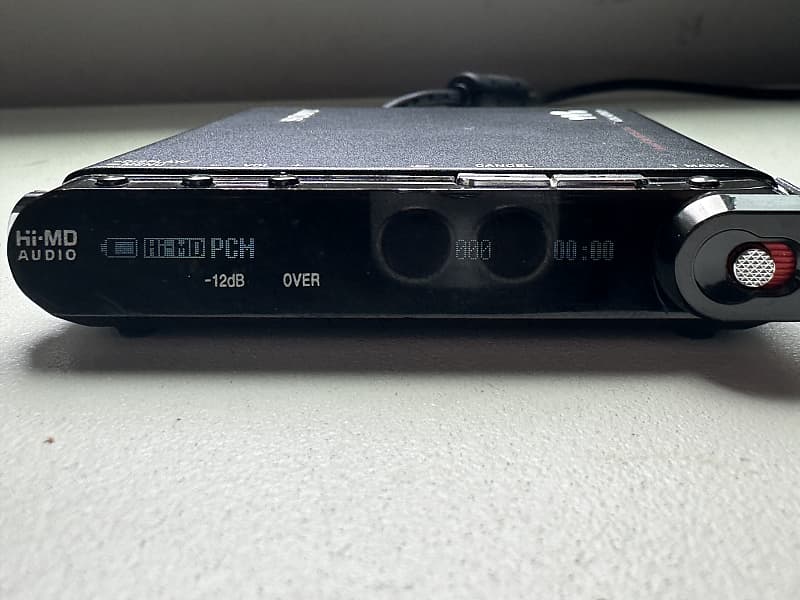 Sony MiniDisc MZM200 Linear PCM Recorder w/ Mic Adapter & Reverb