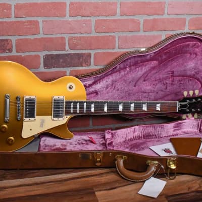 Gibson Custom Shop Historic '57 Les Paul Standard Reissue Gold Top Brazilian Rosewood VOS 2018 w/OHSC image 2