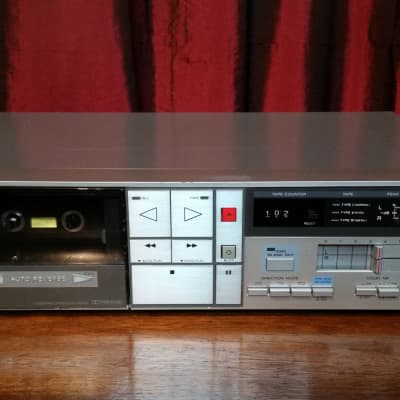 Sony TC-FX410R Single Stereo Cassette Deck 1980s Silver image 1