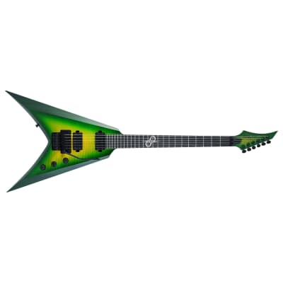 Solar V1.6FRLB Floyd Rose Flame Lime Burst Electric Guitar for sale