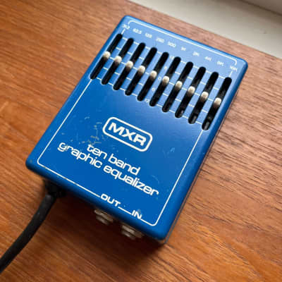 MXR MX-108 UK/EU Plug, UK/EU Voltage, Ten Band Graphic Equalizer 1976 - 1984 - Blue image 4