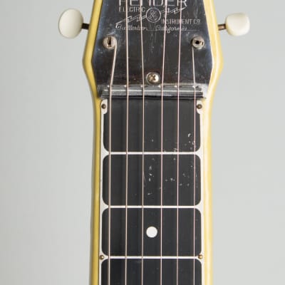 Fender  Champion Lap Steel Electric Guitar (1955), ser. #8970, original brown alligator chipboard case. image 5