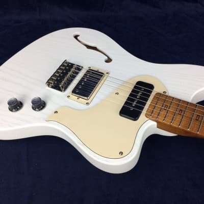 PJD Guitars St John Standard in Aspen White with F-Hole SN:670 image 8