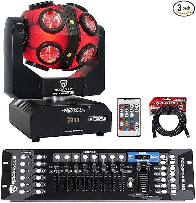 Party Spinner Led Rgbw Moving Head Stage/Dj Light+Dmx Reverb