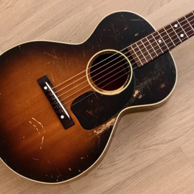 1950 Gibson LG-2 3/4 Vintage Short Scale Acoustic Guitar Sunburst w/ Case for sale