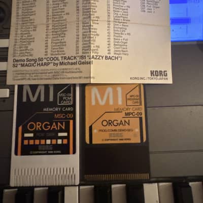 Korg M1 Organ Sound Cards