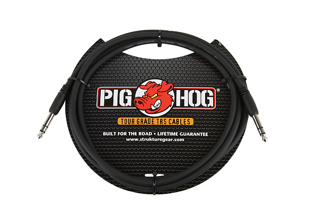 Pig Hog PTRS10 1/4" TRS Cable - 10' image 1