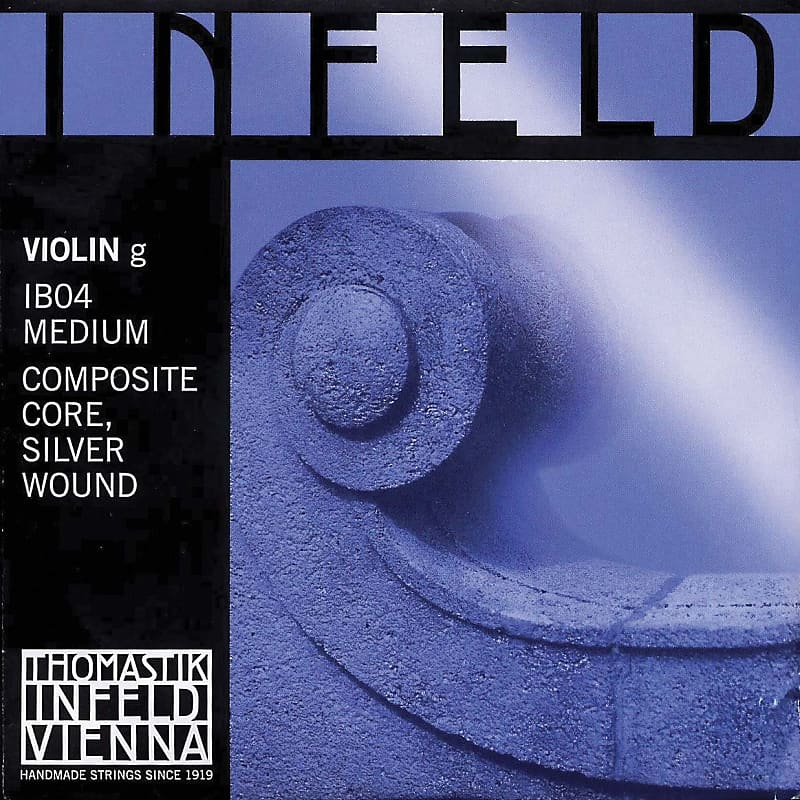 Thomastik Thomastik Infeld Blue 4/4 Violin G String - Silver/Synthetic - Medium Gauge image 1