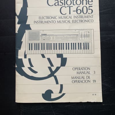 Casio 61 Key Vintage Casiotone CT-605 Keyboard Piano