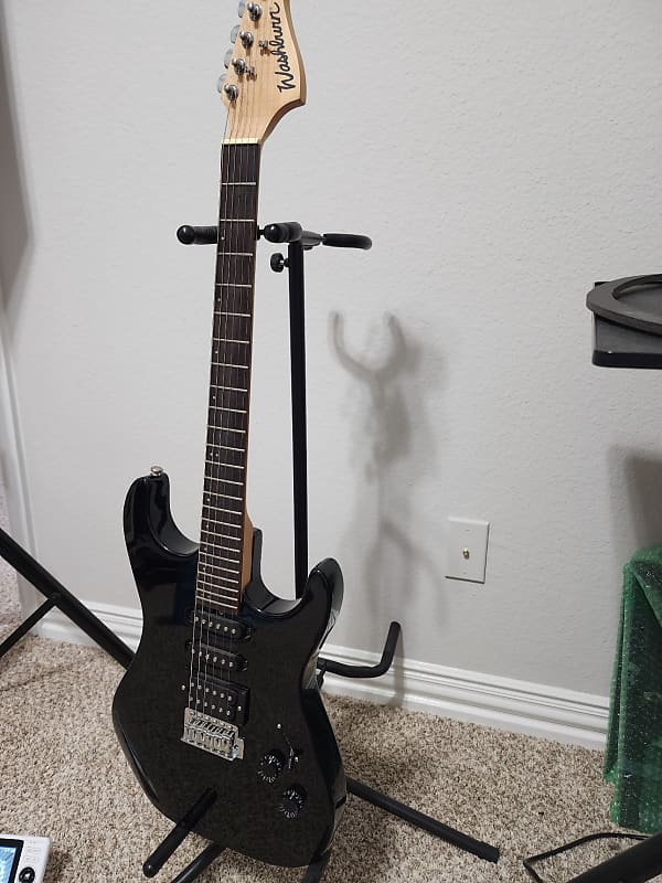 Washburn X10/bk 2000s Black Reverb