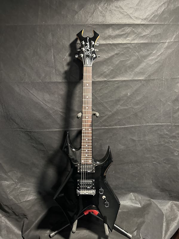 B.C. Rich Warlock HH 24-Fret Electric Guitar 2009 China - Gloss Black image 1