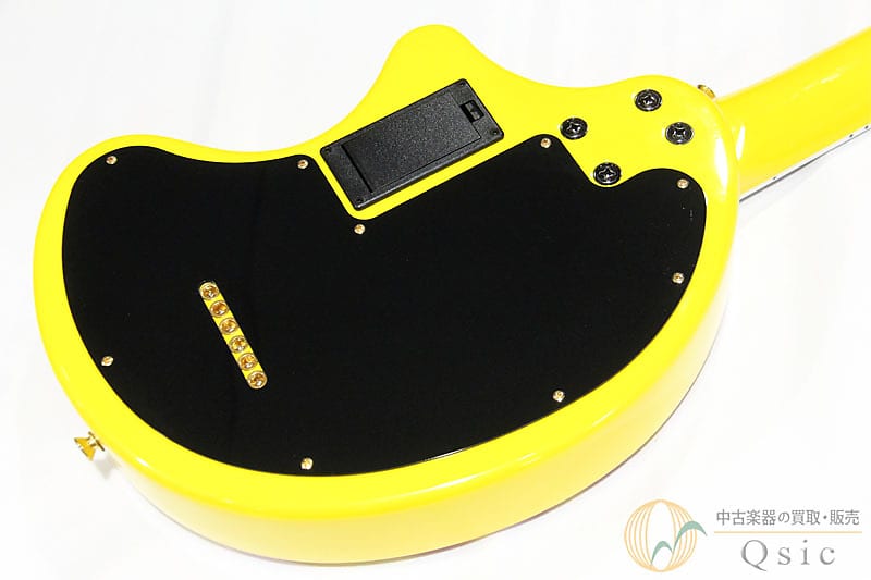 FERNANDES YELLOW HEART ZO Mini electric guitar with built-in