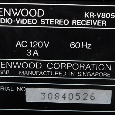 Kenwood KR-V8050 receiver with phono input and pre outs image 6