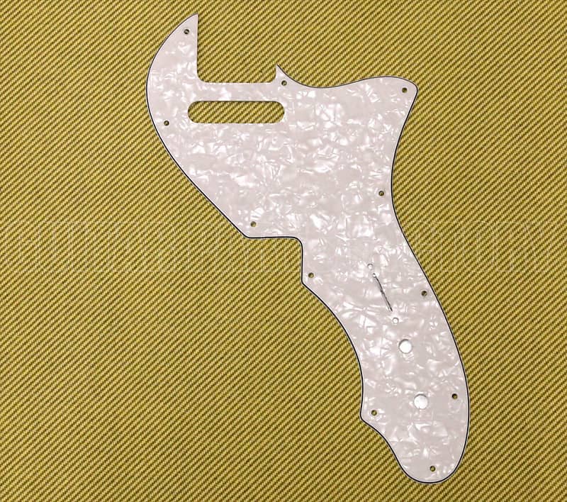 TT-6328 WD White Pearloid Pickguard for '69-'71 Tele