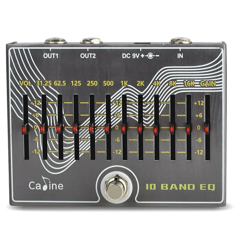 Caline CP-81 10 Band EQ Guitar Pedal with Volume and Gain New Release image 1