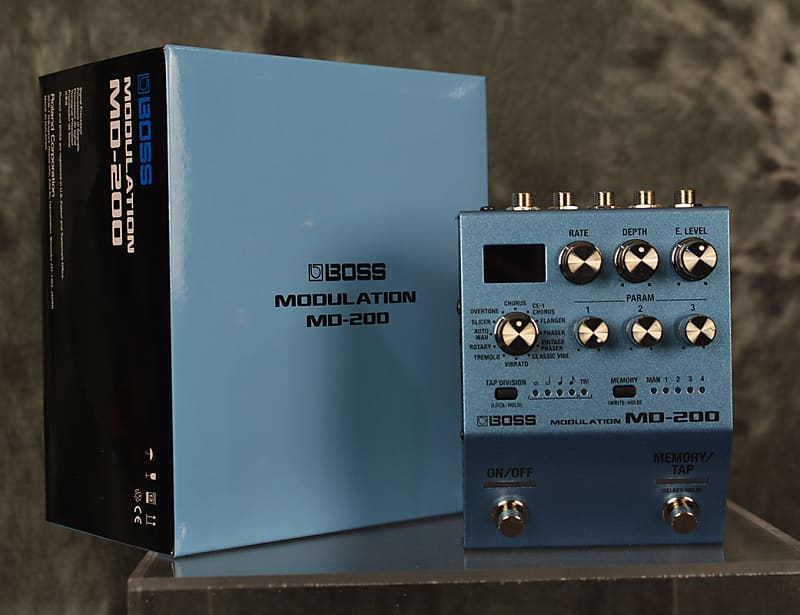 Boss MD-200 Deluxe Modulation Pedal Blue w 2 FREE Patch cables & FAST Same Day Shipping image 1