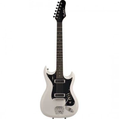 Hagstrom H-II Retroscape Electric Guitar White w/ Hardcase for sale